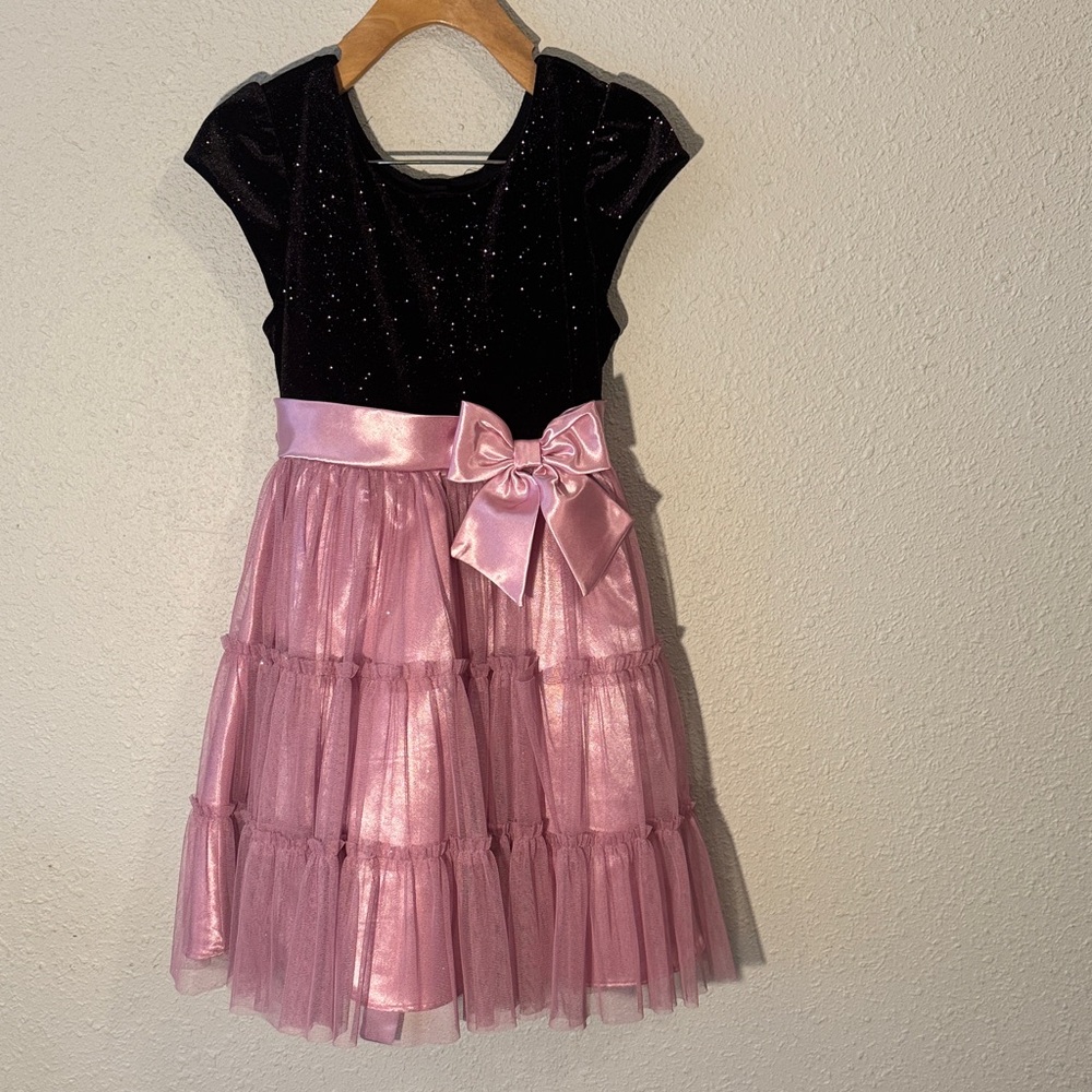 Jona Michelle Black and Pink Kids Dress